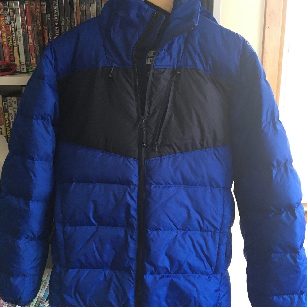 Blue Land's End Expedition Winter Down Puffer Coat